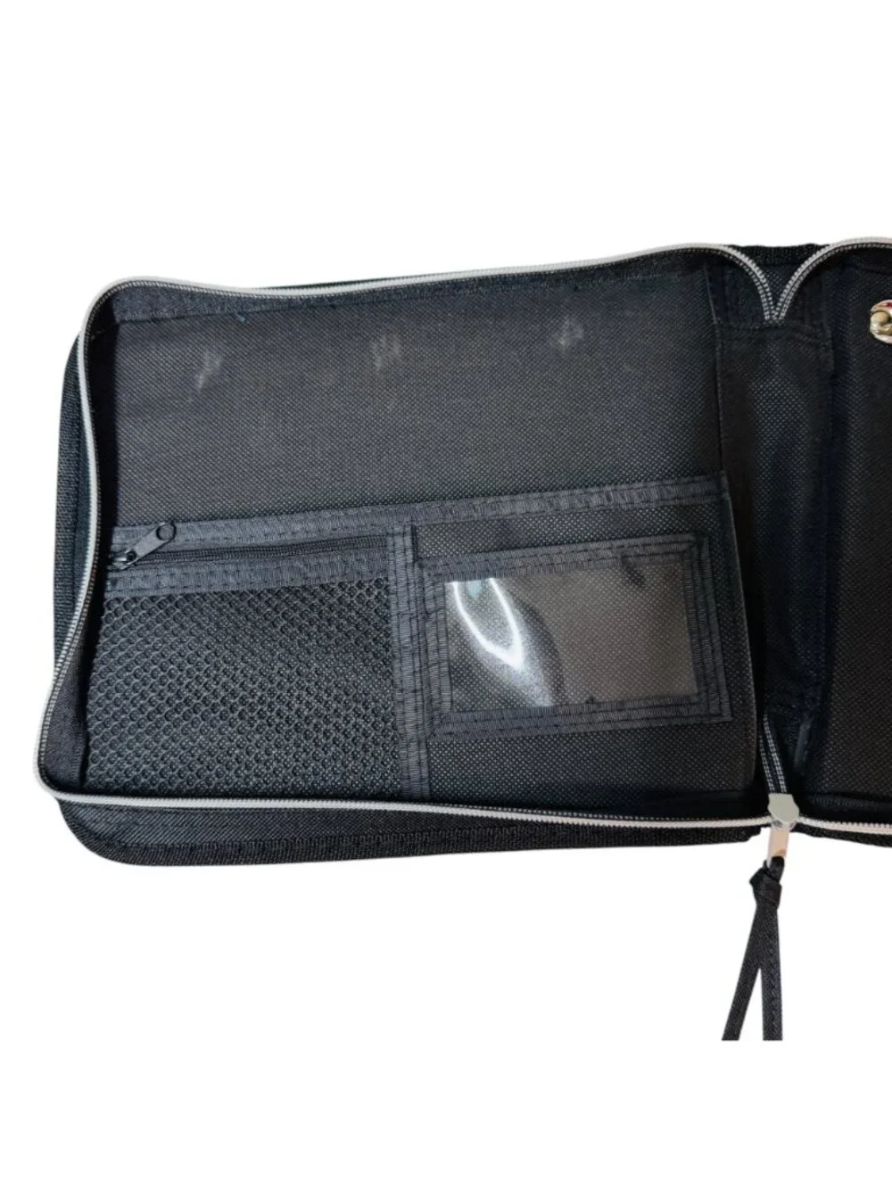 RoadPro Durable 3-Ring Zippered Binder With Multiple Interior Pockets - Black